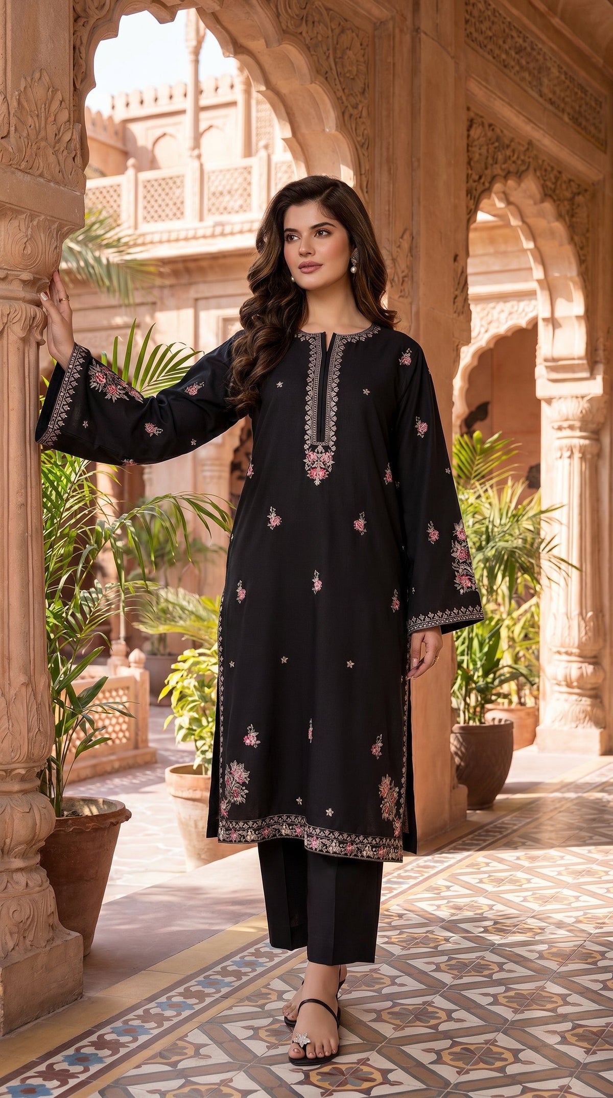 BUYEX - 2PCS EMBROIDERED UNSTITCHED LAWN SUIT #RWQ075