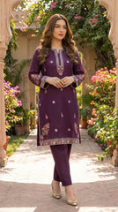 BUYEX - 2PCS EMBROIDERED UNSTITCHED LAWN SUIT #RWQ077