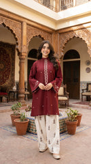 BUYEX - 2PCS EMBROIDERED UNSTITCHED LAWN SUIT #RWQ089
