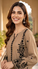 BUYEX - 2PCS EMBROIDERED UNSTITCHED LAWN SUIT #RWQ031