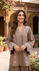 BUYEX - 2PCS EMBROIDERED UNSTITCHED LAWN SUIT #RWQ078