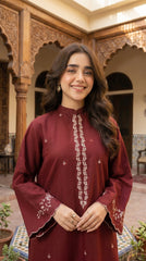 BUYEX - 2PCS EMBROIDERED UNSTITCHED LAWN SUIT #RWQ089