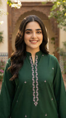 BUYEX - 2PCS EMBROIDERED UNSTITCHED LAWN SUIT #RWQ087