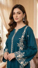 BUYEX - 2PCS EMBROIDERED UNSTITCHED LAWN SUIT #RWQ111