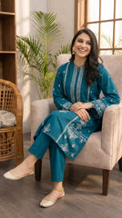 BUYEX - 2PCS EMBROIDERED UNSTITCHED LAWN SUIT #RWQ106