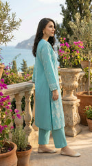 BUYEX - 2PCS EMBROIDERED UNSTITCHED LAWN SUIT #RWQ021