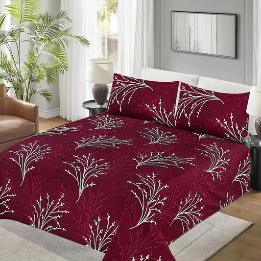 RED RECON KING BED SHEET SET - NBD170
