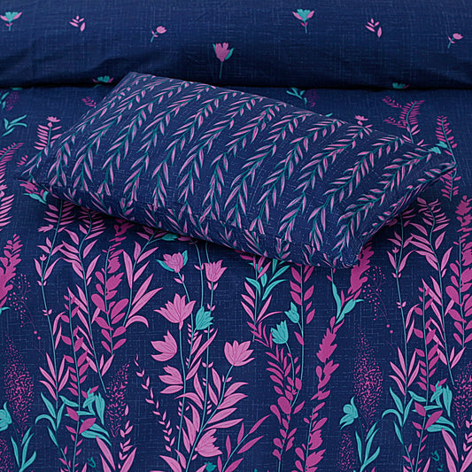 ROYAL BLUE KING BED SHEET SET - NBD144