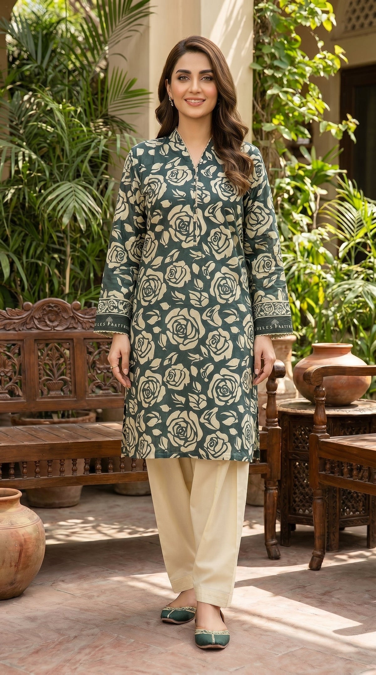 BUYEX - 2PCS PRINTED UNSTITCHED LAWN SUIT #RWQ097