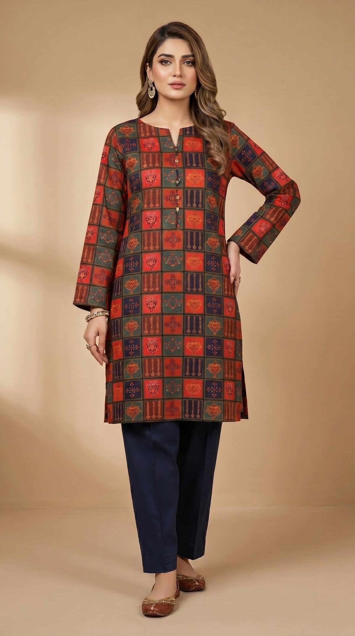 BUYEX - 2PCS PRINTED UNSTITCHED LAWN SUIT #RWQ094