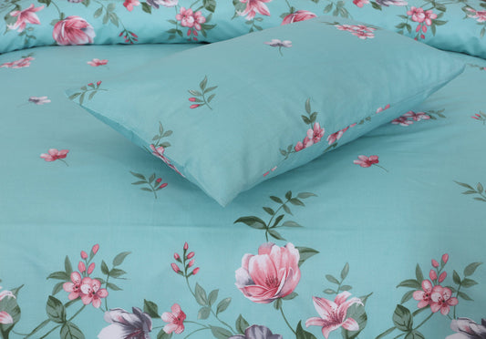 SKYBLUE KING BED SHEET SET NBD93