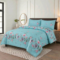 SKYBLUE KING BED SHEET SET NBD93