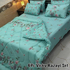 SKYBLUE WINTER RAZAI SET - 6 PCS WRS93