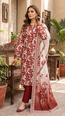 BUYEX - 3PCS UNSTITCHED PREMIUM LAWN SUIT #RWQ103