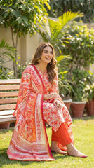 BUYEX - 3PCS UNSTITCHED PREMIUM LAWN SUIT #RWQ092