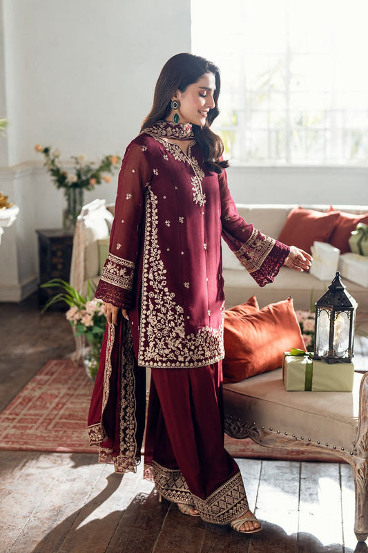 AZURE 3PC LAWN UNSTITCHED EMBROIDERED 
Code:4017